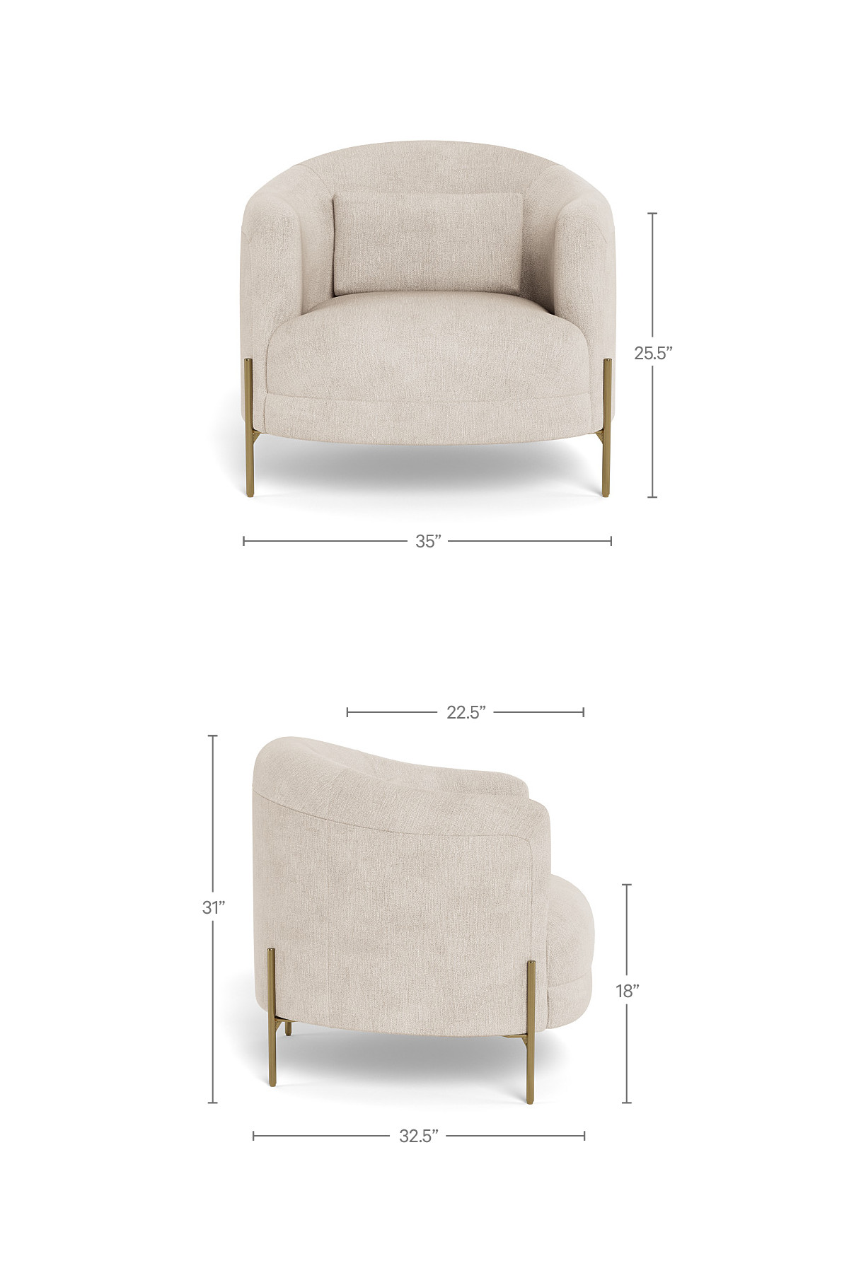 Fiona Accent Chair-Bittersweet  | Interior Define