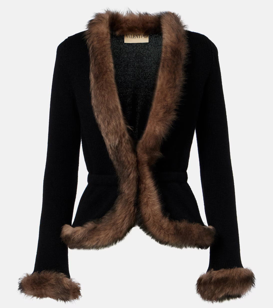 Shearling-trimmed cashmere jacket | Mytheresa (US/CA)