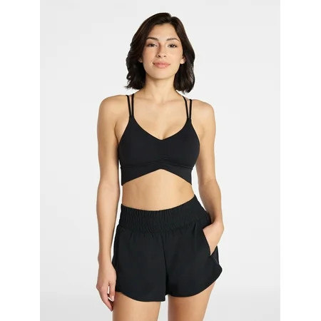 Avia Women s Cinched Front Sports Bra Sizes XS - XXXL | Walmart (US)