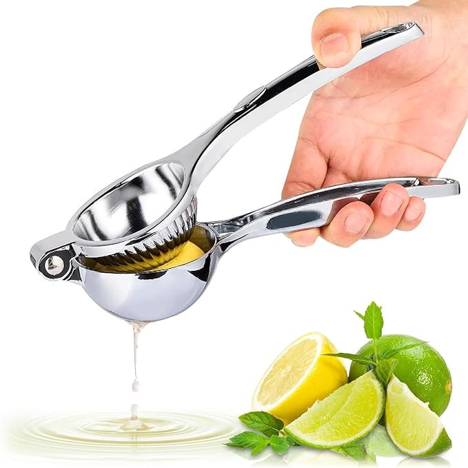 Stainless Steel Lemon Squeezer - Hand Citrus Juicer Stainless Steel Citrus Squeezer Manual Lime J... | Amazon (US)