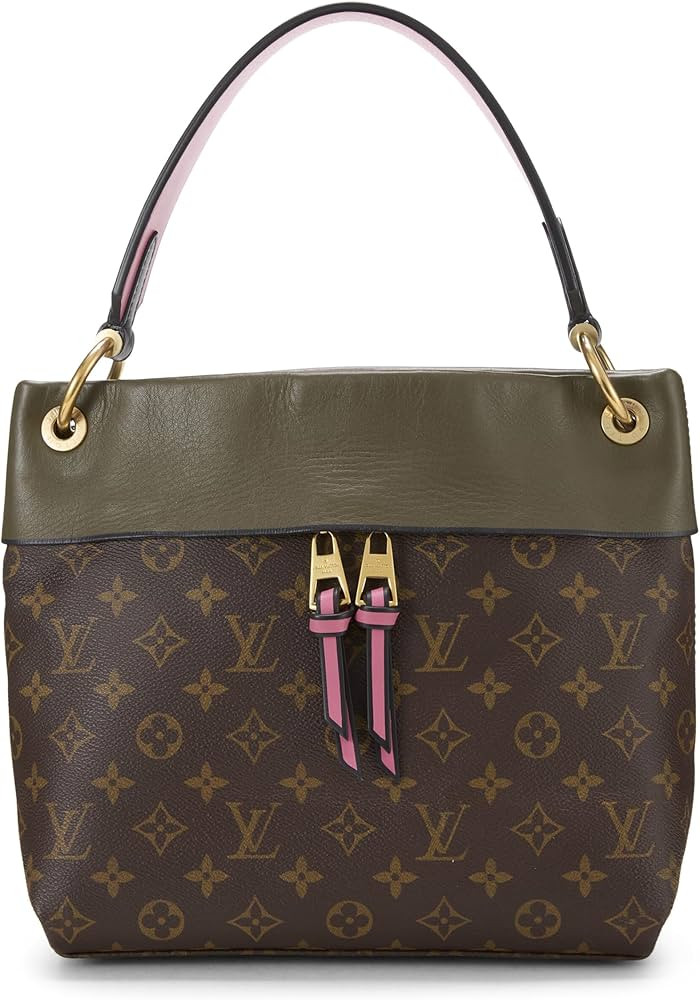 Amazon.com: Louis Vuitton, Pre-Loved Monogram Canvas & Multicolor Leather Tuileries Besace, Green... | Amazon (US)