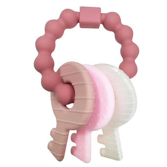 YAPROMO Baby Teething Keys - Soft Silicone Keys Teether, Cute Chew Toys for 3-18 Months Infants &... | Amazon (US)