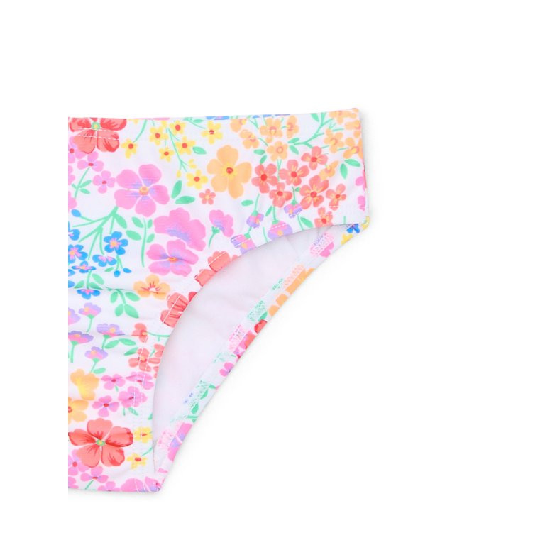 Wonder Nation Toddler Girl Smocked Ruffle Tankini, Two-Piece, Sizes 12M-5T | Walmart (US)