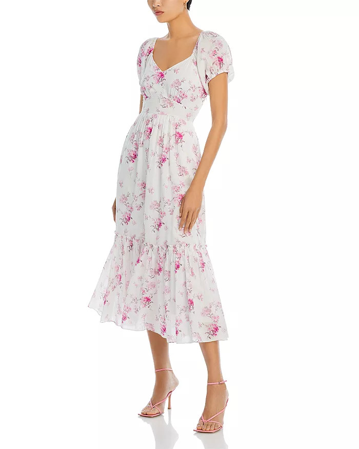 Angie Cotton Floral Midi Dress | Bloomingdale's (US)