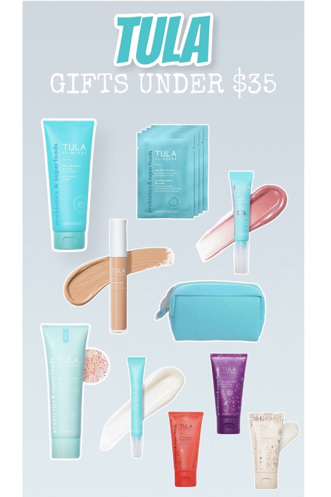 Tula Gifts UNDER $35

code: PEYTONBAXTER 

#LTKbeauty #LTKfindsunder50 #LTKGiftGuide