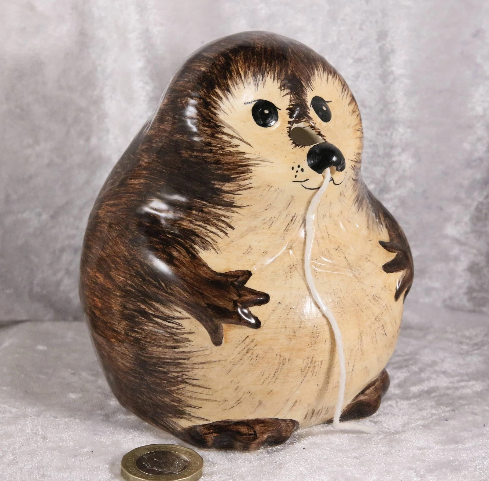 Babbacombe Pottery Lownds Pateman String holder Hedgehog ceramic 4.5" tall | eBay US