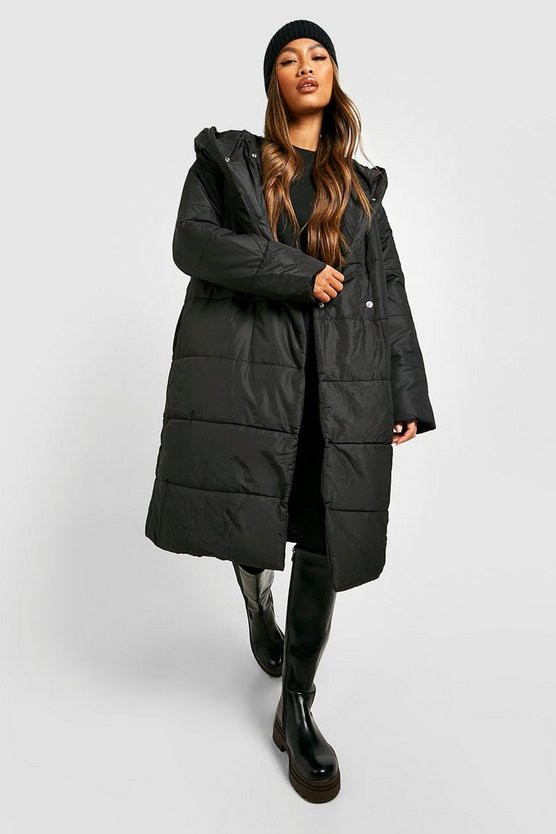 Wrap Duvet Coat | Boohoo.com (US & CA)