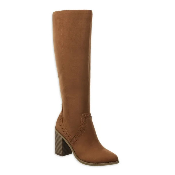 Time and Tru Women’s Knee-High Heeled Boots | Walmart (US)