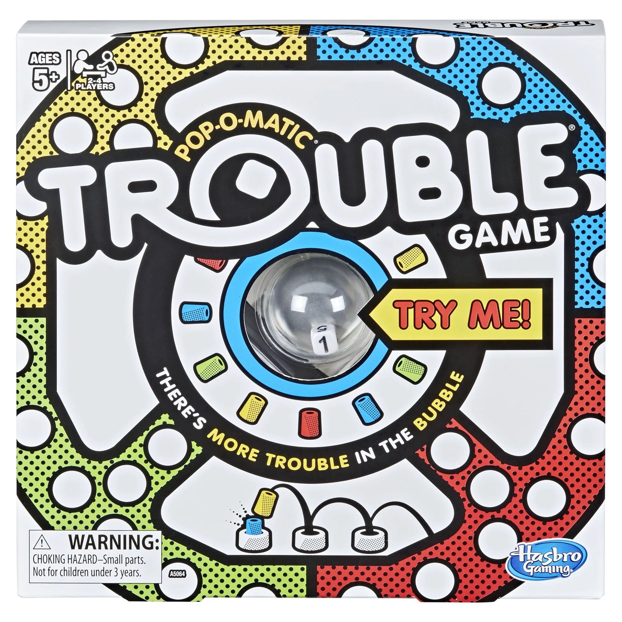 Trouble: Pop-O-Matic, Family Party Board Game for Kids and Adults with 16 Pegs | Walmart (US)