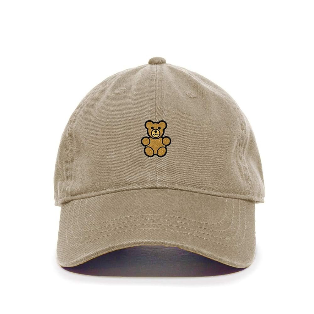 Teddy Bear Baseball Cap Embroidered Cotton Adjustable Dad Hat | Amazon (US)