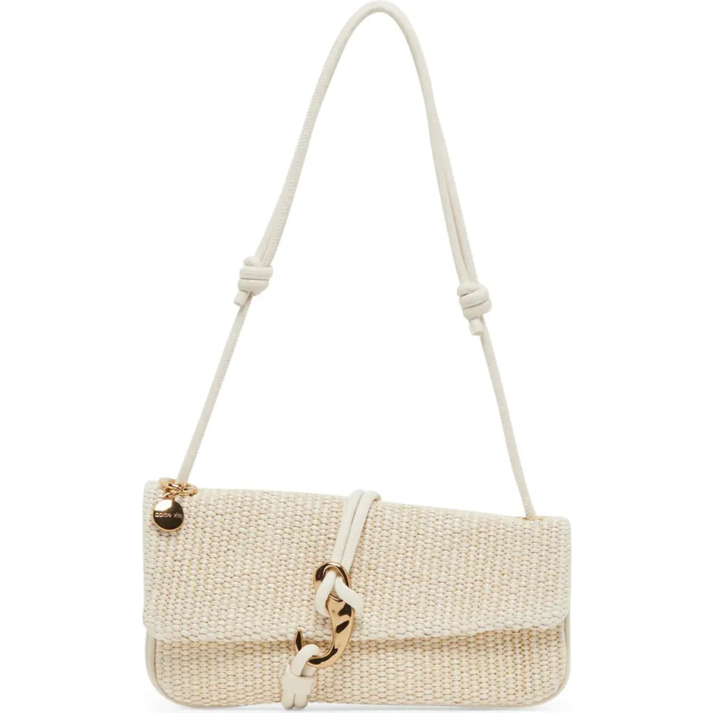 Dolce Vita Alice Raffia Shoulder Bag in Natural at Nordstrom | Nordstrom