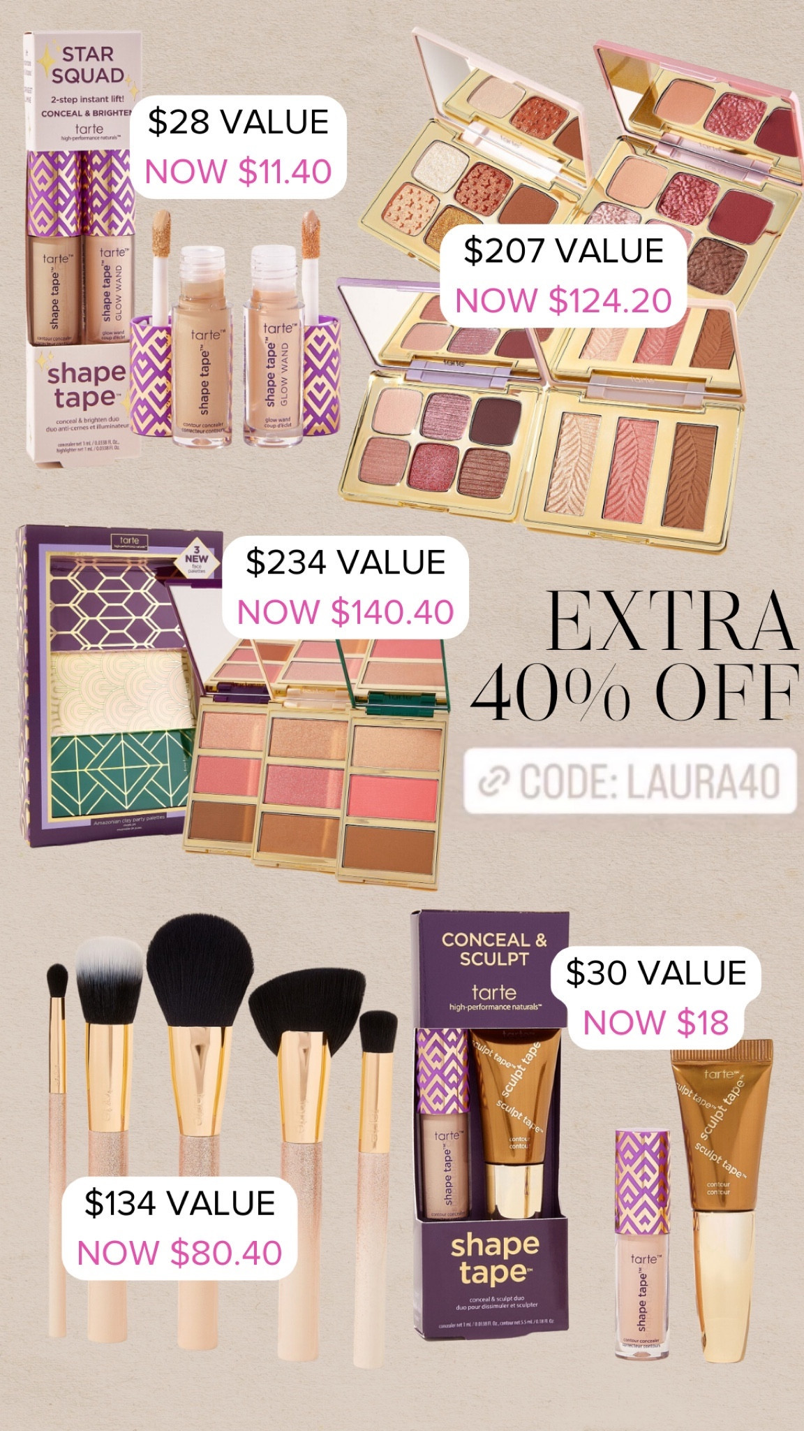 Some of my favorite Tarte finds! 40% off-including holiday code LAURA40
Concealer: light medium

@tartecosmetics #tartepartner #makeup #laurabeverlin

#LTKSeasonal #LTKGiftGuide #LTKCyberWeek