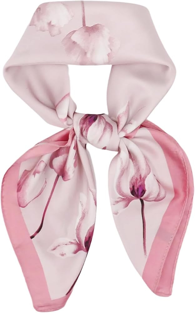 vimate Head Scarf for Women Hair 27'' Square Satin Silk Feeling Bnadana Neck Scarf Handbag Access... | Amazon (US)