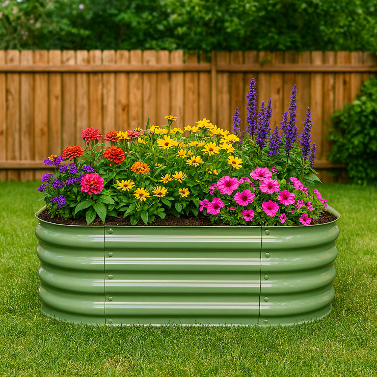NuVue Products RIGID-Cast 4-in-1 Outdoor Modular Raised Garden Bed – 14" High with 4 Configurat... | Walmart (US)
