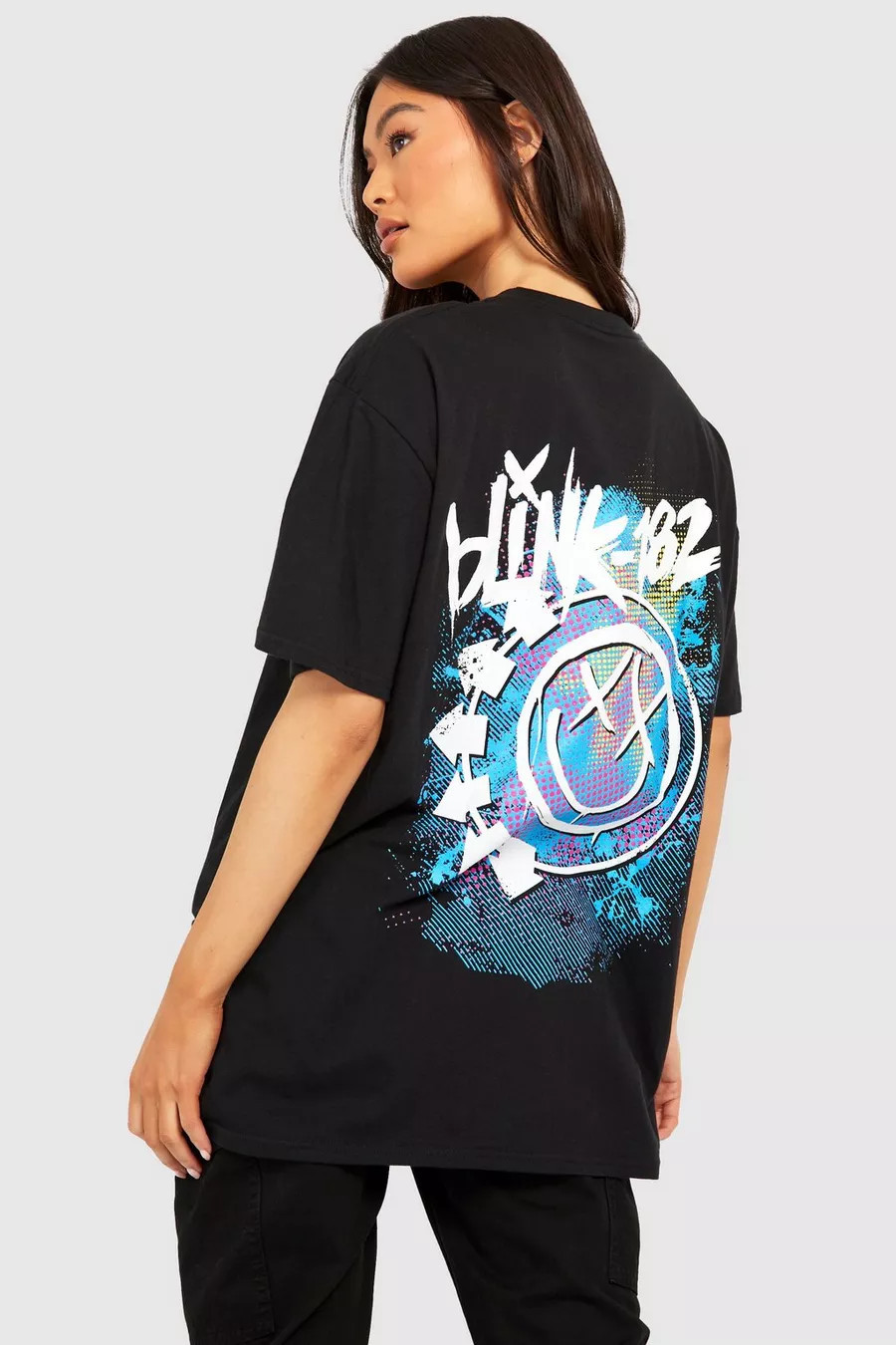 Blink 182 Front And Back Print Band T-shirt | Boohoo.com (US & CA)