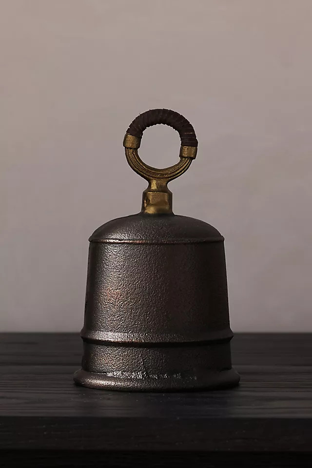 Amber Lewis for Anthropologie Decorative Brass Cowbell | Anthropologie (US)