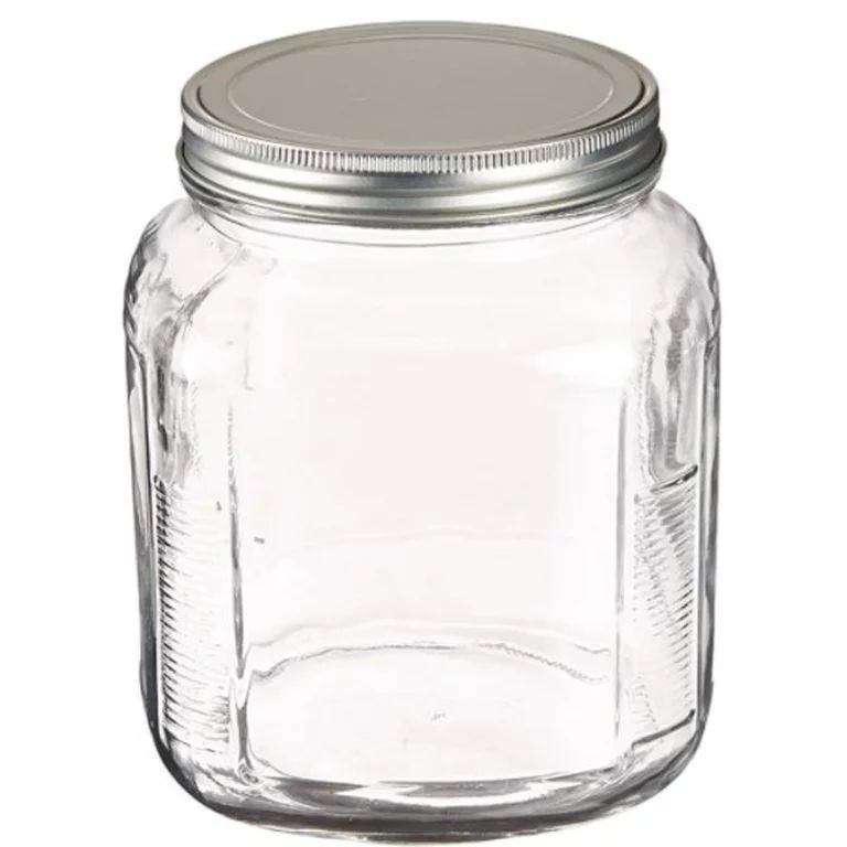 Anchor Hocking 1 Gallon Glass Cracker Jar with Lid, 2 Piece | Walmart (US)