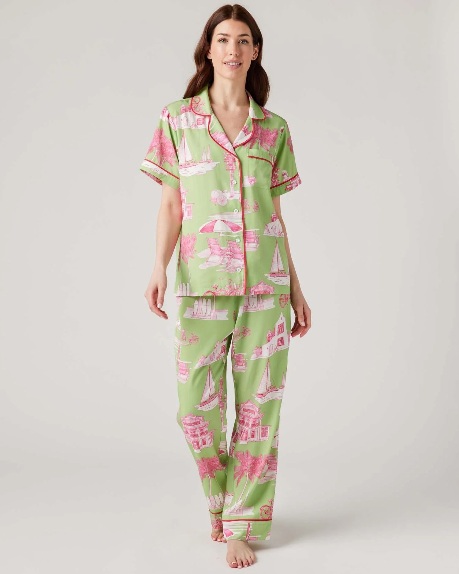 Florida Toile Pajama Set | Colorful Prints, Wallpaper, Pajamas, Home Decor, & More | Katie Kime Inc