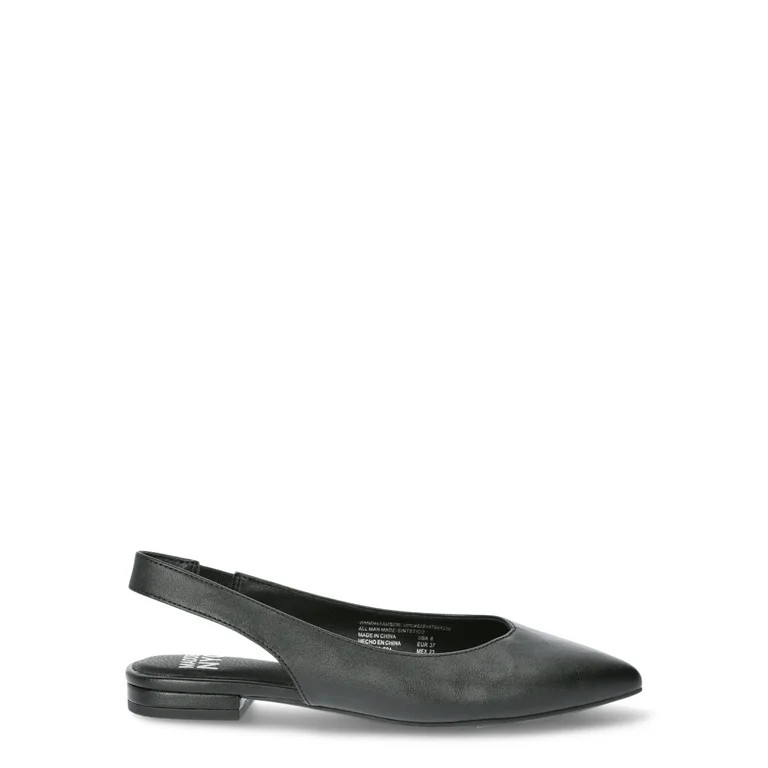 Madden NYC Women's Almond Toe Slingback Flats | Walmart (US)