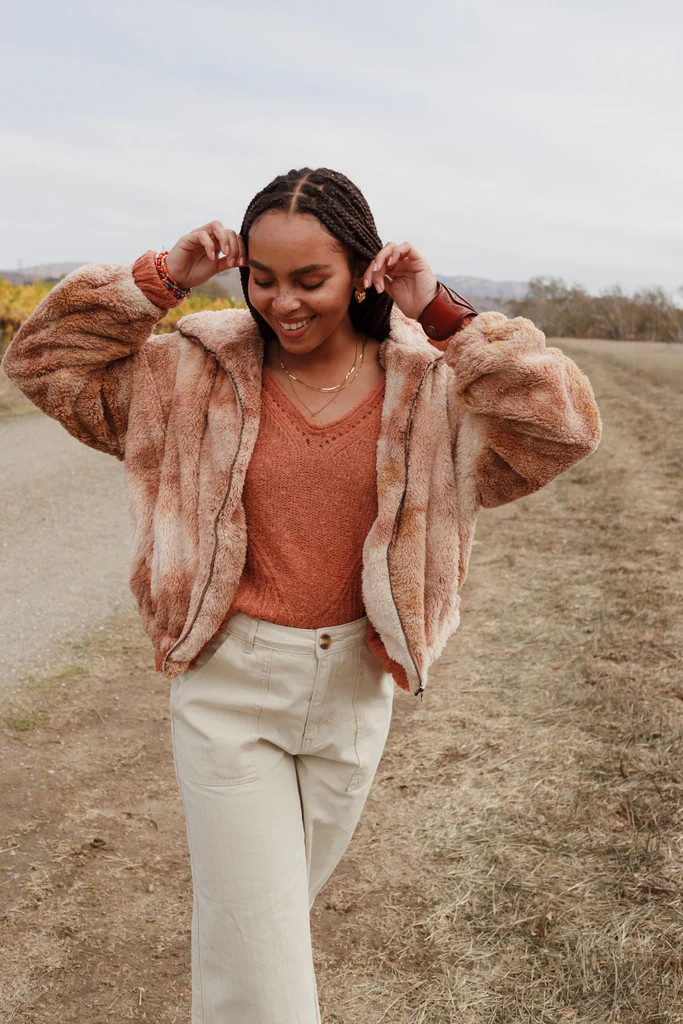 Covered In Cozy Jacket - Taupe | Three Bird Nest