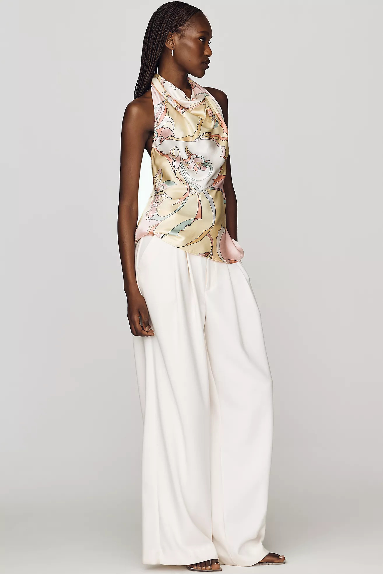 Maeve Silky Cowl Neck Top | Anthropologie (US)