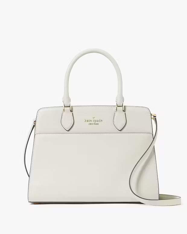 Madison Saffiano Leather Medium Satchel | Kate Spade Outlet
