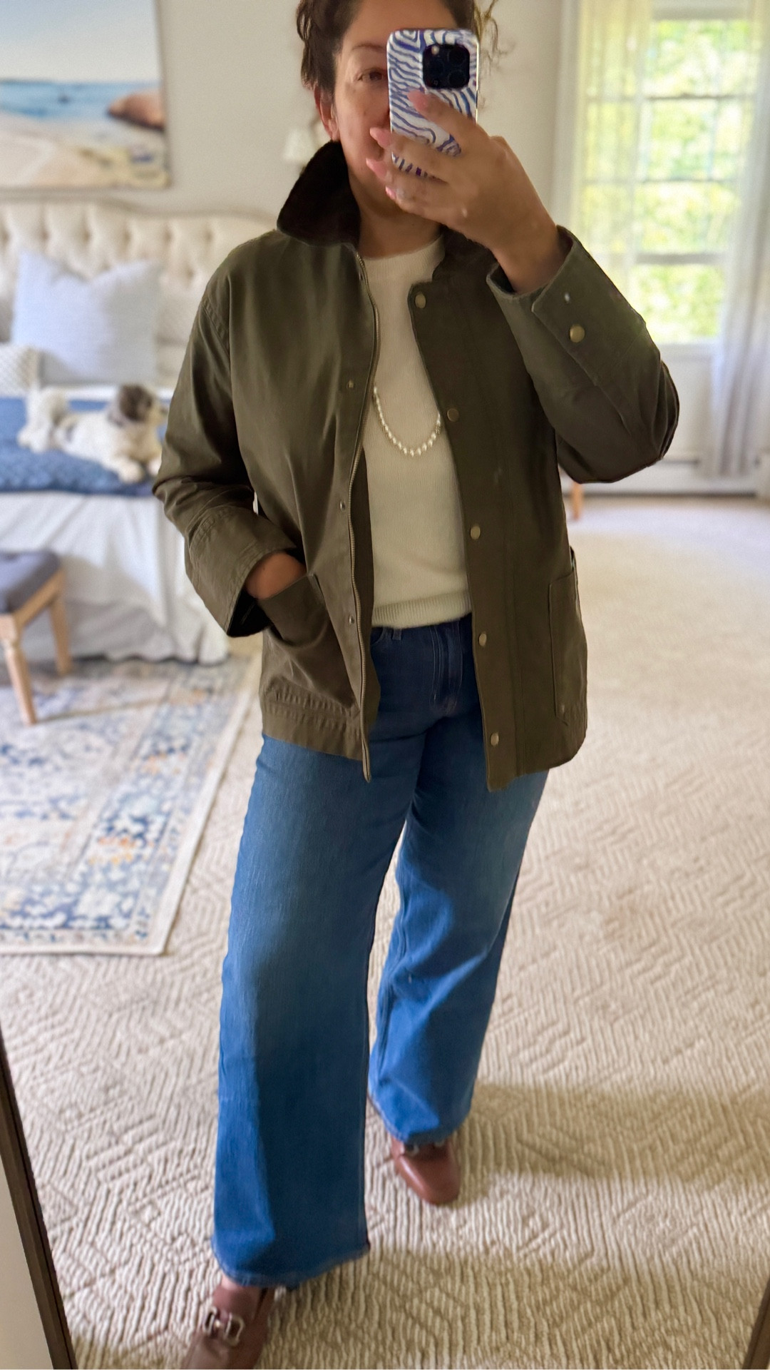 Lld Navy fall haul. Barn jacket and wide legs jeans. Affordable fall fashion. 
Fall style, denim, loafers, barn jackets, preppy 

#LTKSaleAlert #LTKSeasonal #LTKStyleTip