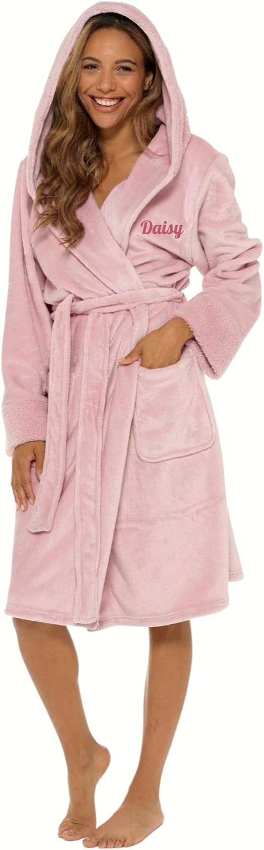 Style It Up Personalised Womens Robe Dressing Gown - Super Soft and Warm Fleece Bathrobe - Ideal ... | Amazon (UK)