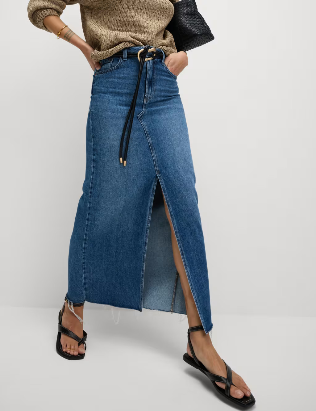 Denim Split Front Maxi Skirt | Marks and Spencer DACH