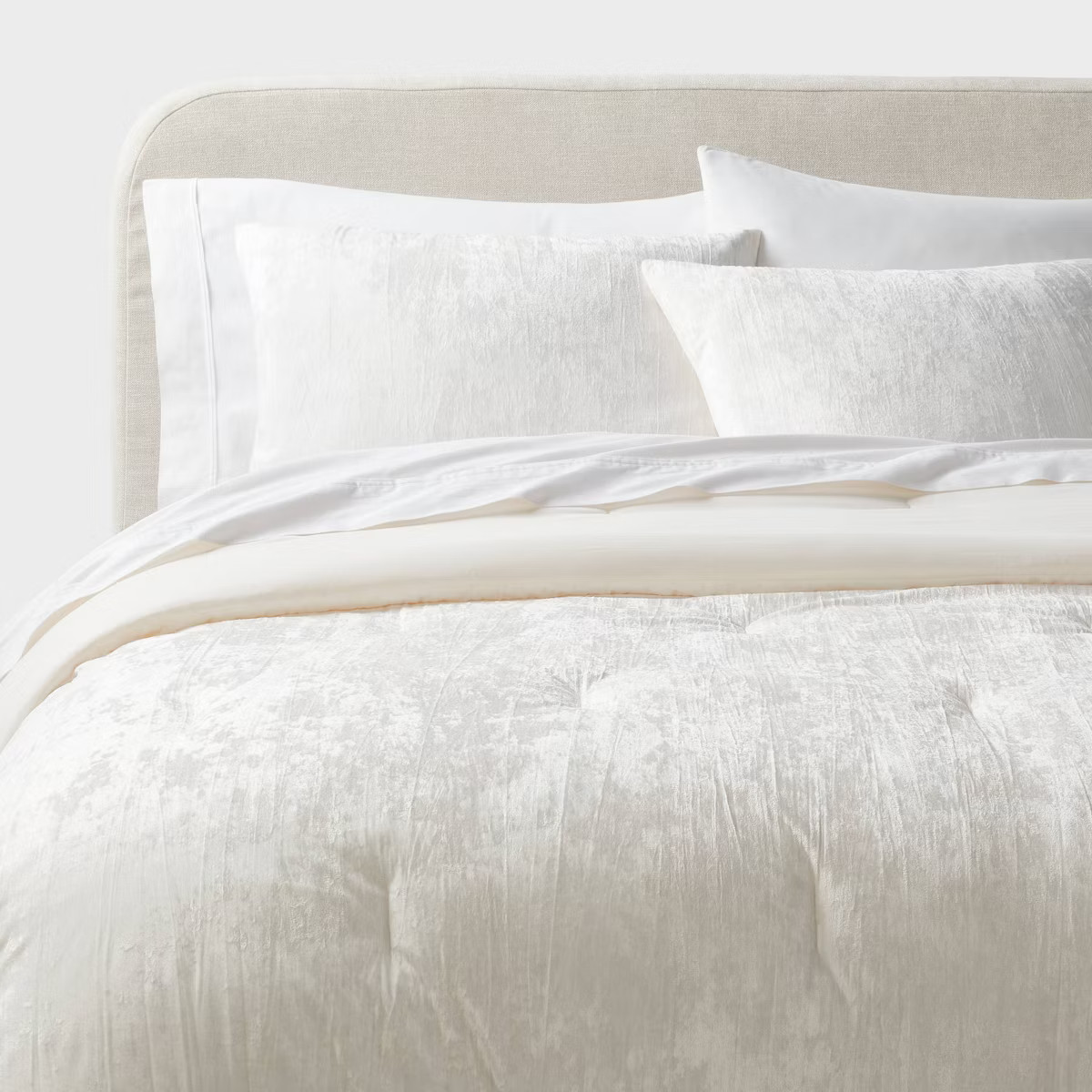 3pc Luxe Distressed Crinkle Velvet Comforter and Sham Set - Threshold™ | Target