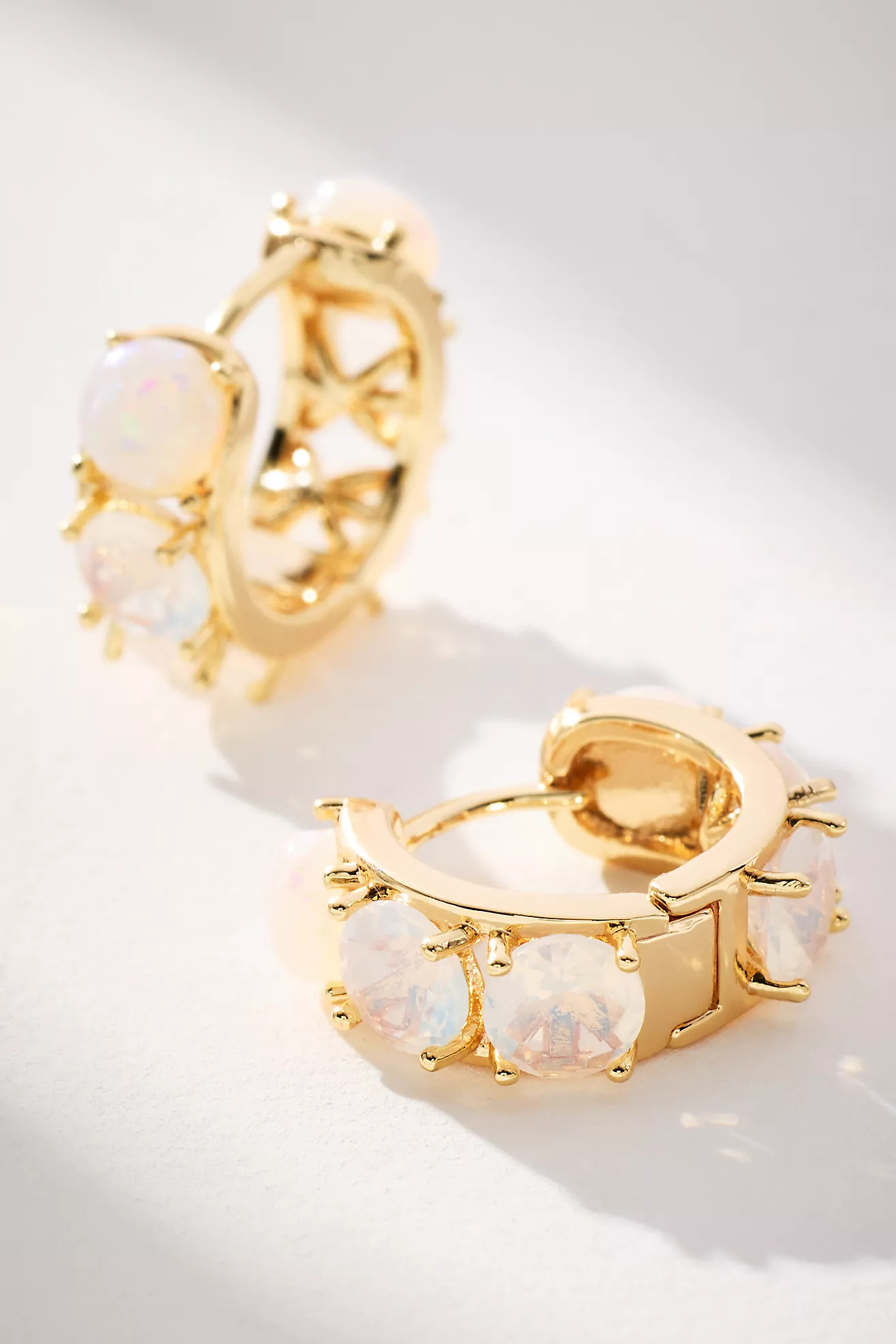 Crystal Mini Huggie Hoop Earrings | Anthropologie (US)