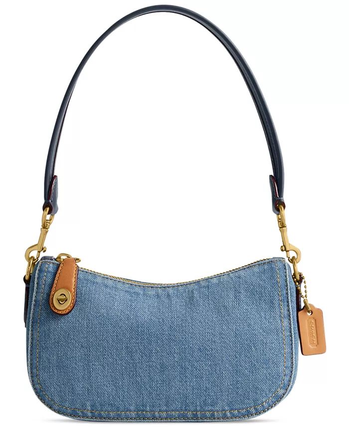 Swinger 20 Mini Denim Shoulder Bag | Macy's