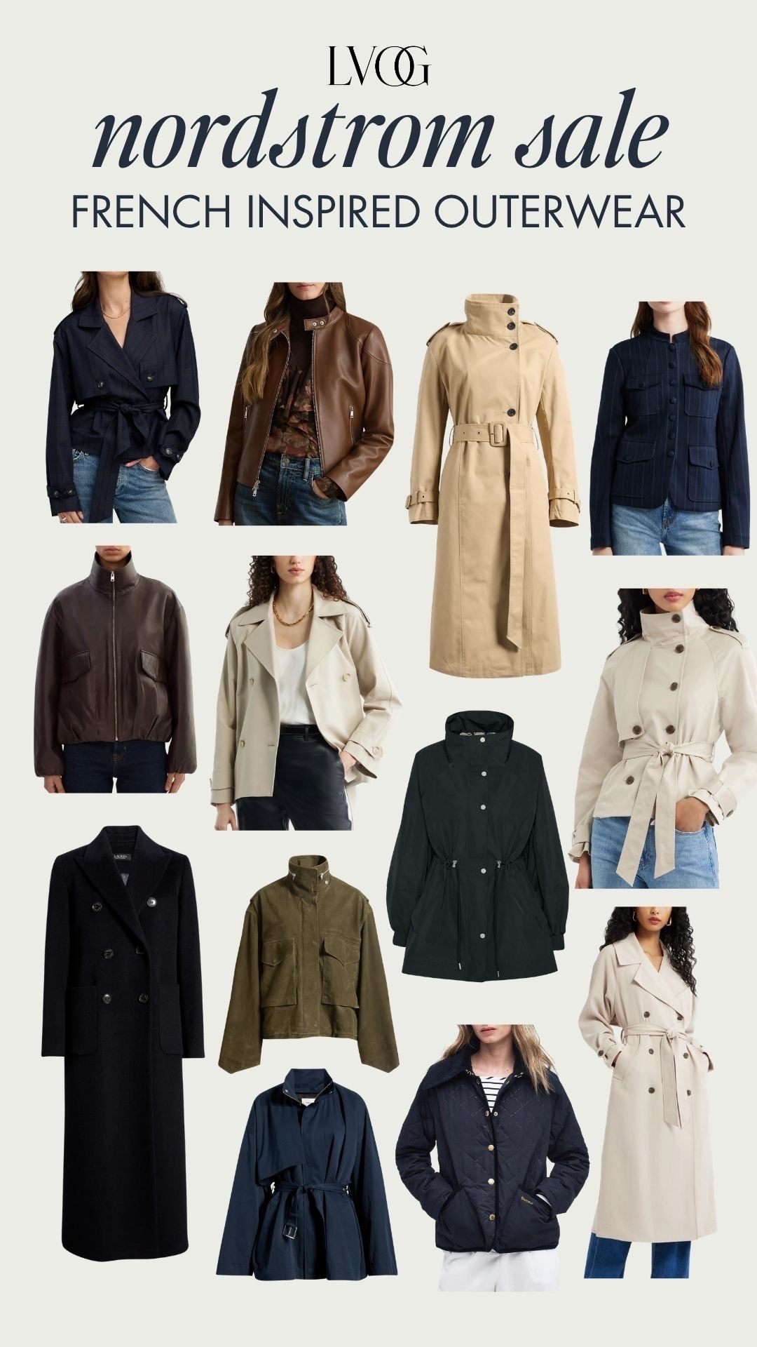 Nordstrom sale French inspired outerwear!