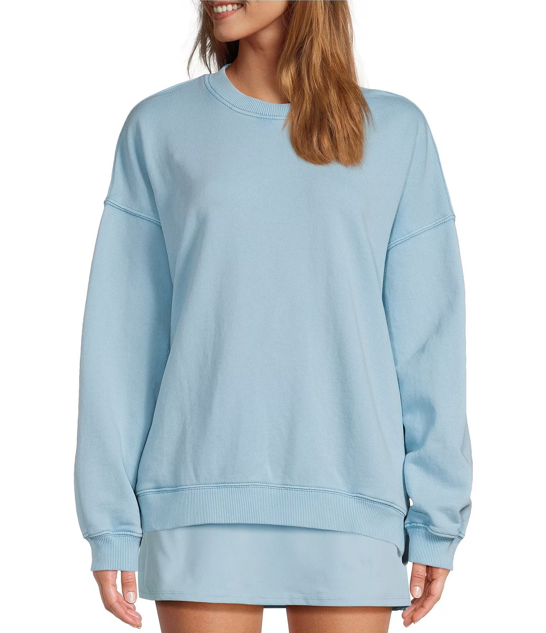 FP Movement All Star Solid Crew Neck Long Sleeve Pullover | Dillard's