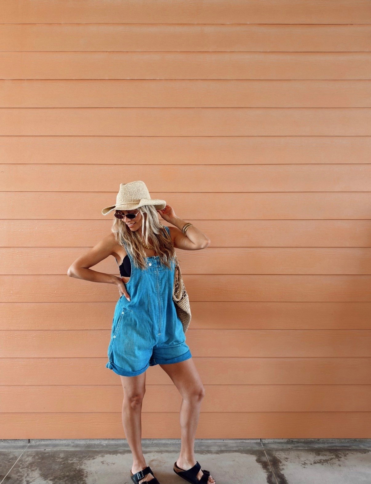 🤍 Outfit of the day: spring break edition✨🦩￼

Featuring the crazy shortalls from FP! I love that I can layer this anyway I want and wear it as an outfit or a swim cover-up.

￼Wearing my tts // small

5’5” // 120 lbs 

 #LTKTravel #LTKootd #LTKSwim