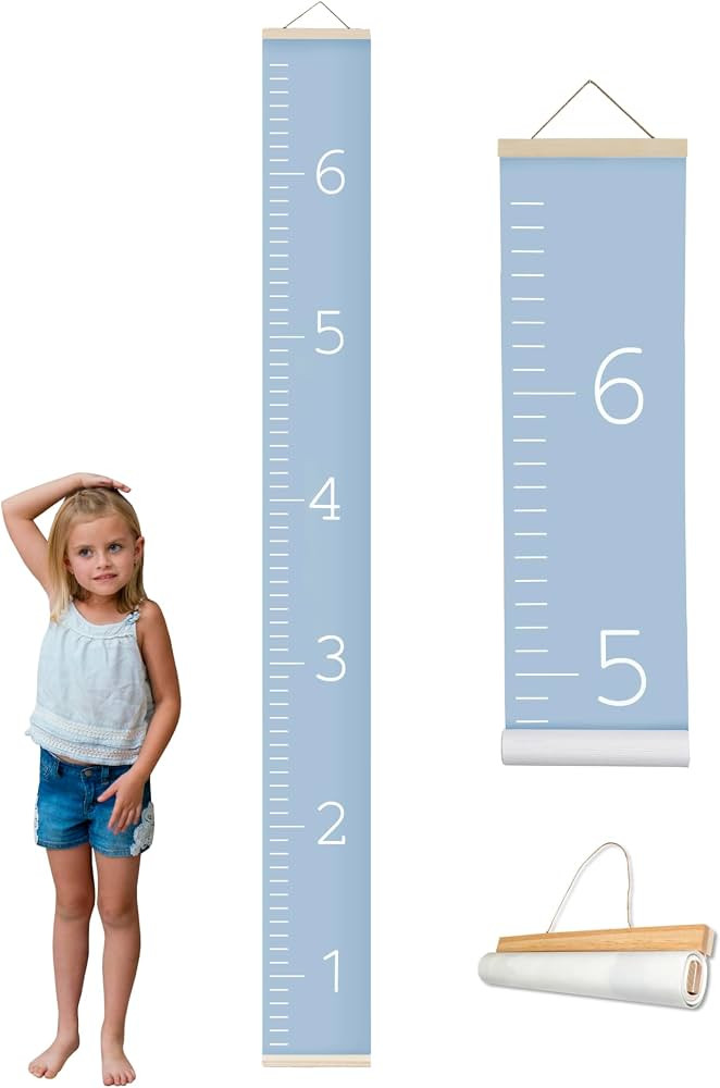 Morxy Canvas Growth Chart for Kids - Unisex Kids Room Wall Decor - Measuring Height Chart- Wall T... | Amazon (US)
