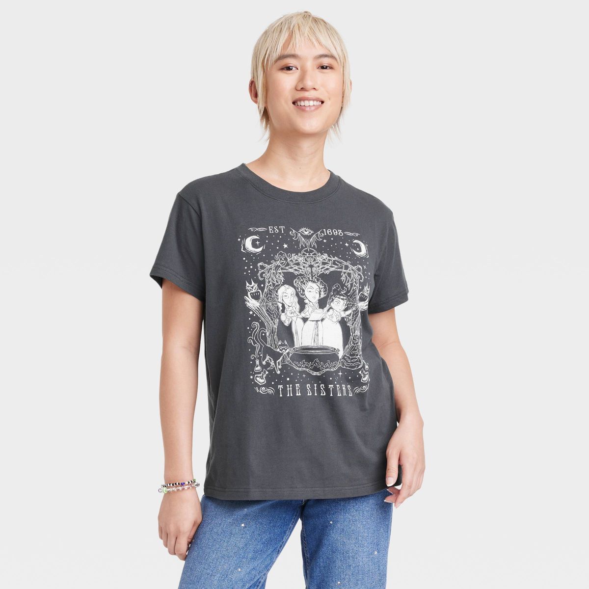Women's Hocus Pocus Short Sleeve Graphic T-Shirt - Black | Target