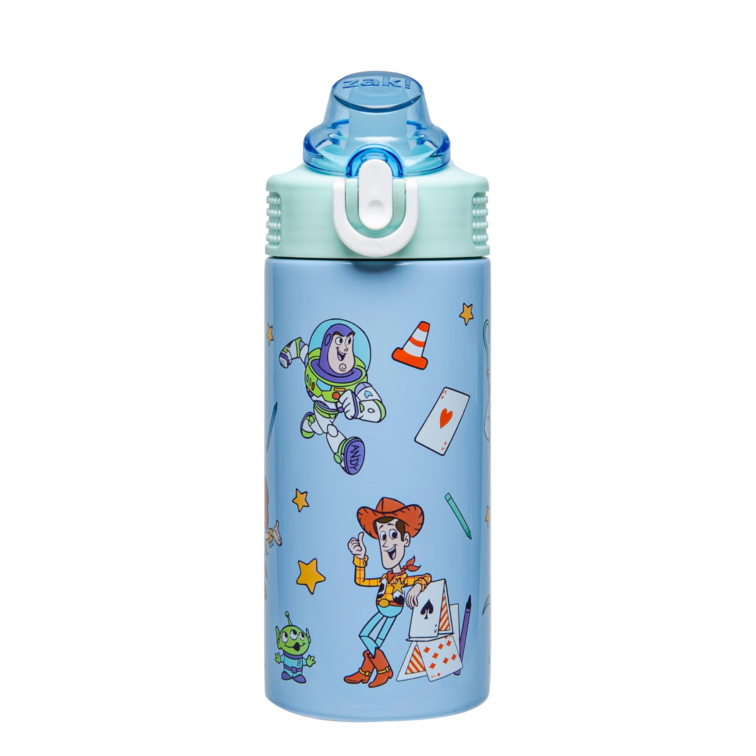 Zak Designs Disney and Pixar Toy Story Sage Kids Water Bottle For School or Travel, 14oz Stainles... | Amazon (US)