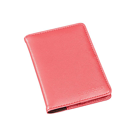 Samsonite RFID Passport Holder Coral - Office Depot | Office Depot and OfficeMax 