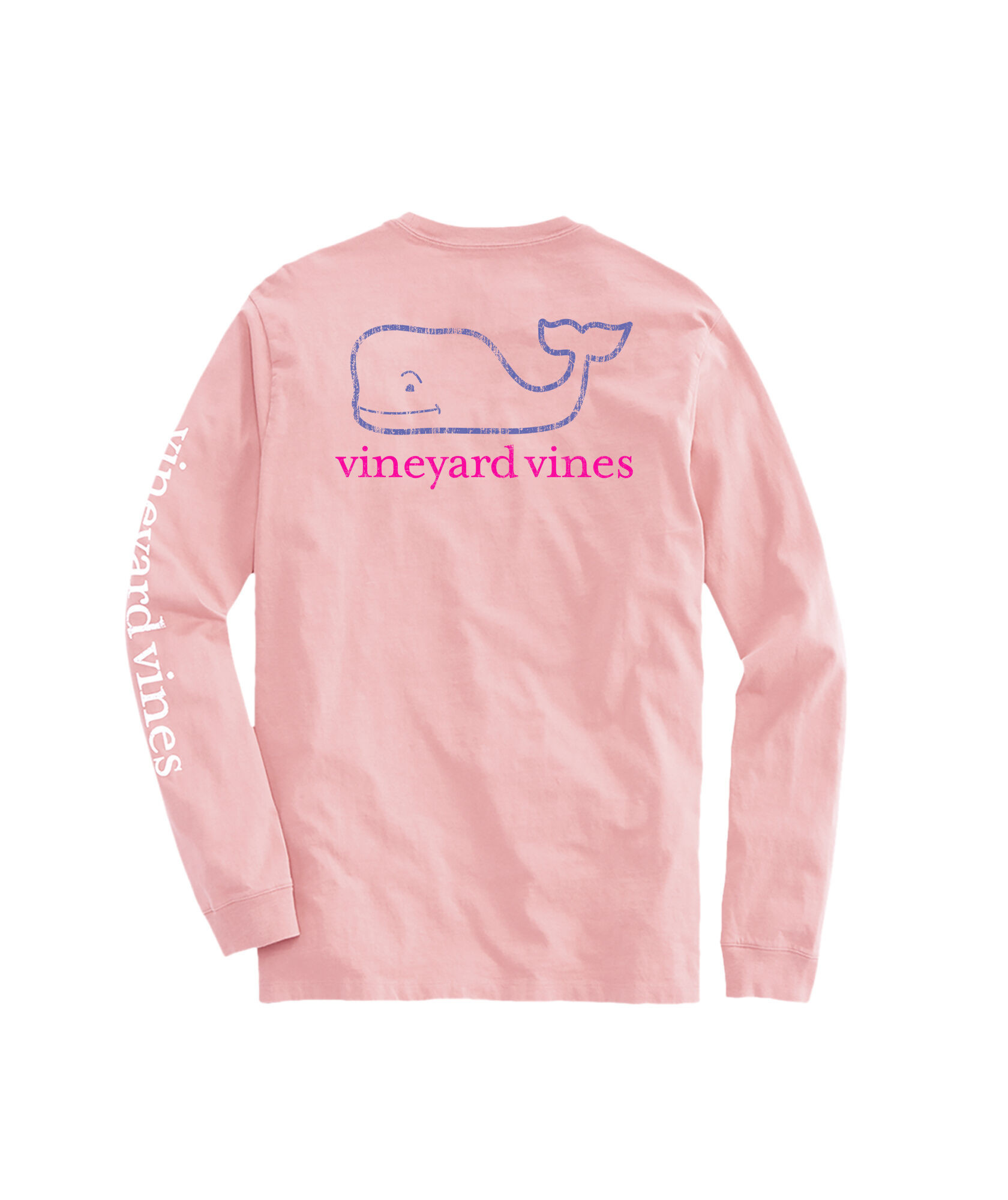 OUTLET Women's Tri Color Vintage Whale Long-Sleeve Pocket Tee | vineyard vines