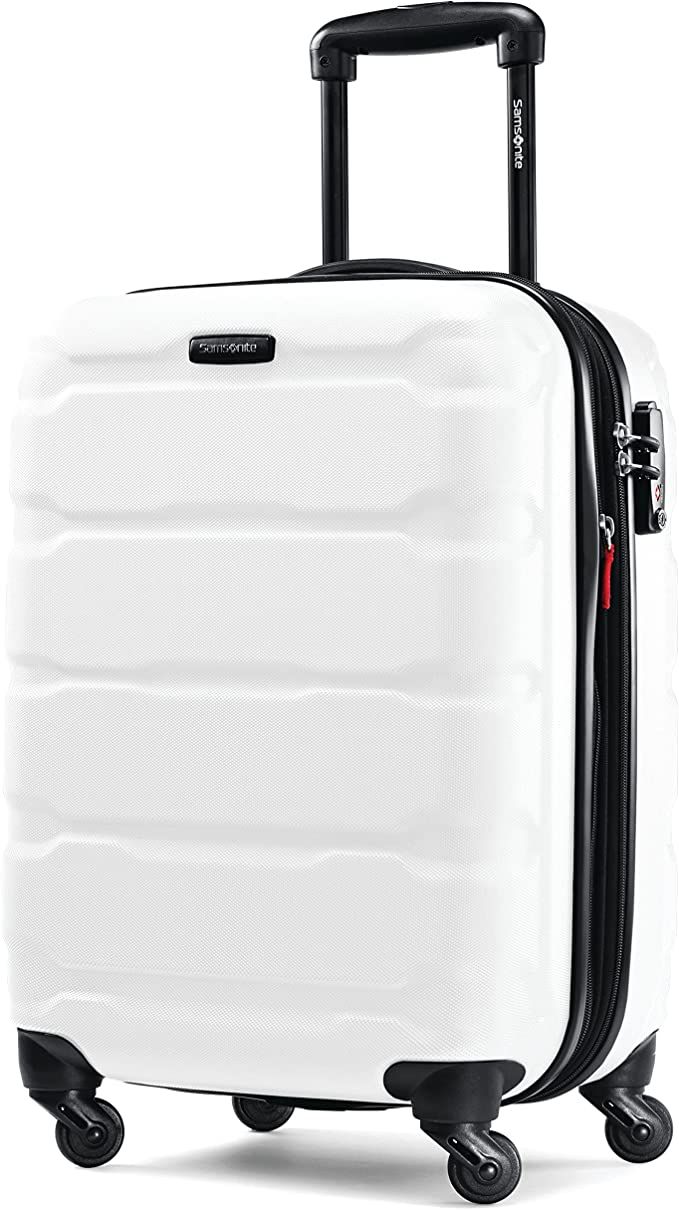 Samsonite Omni PC Hardside Expandable Luggage with Spinner Wheels, Carry-On 20-Inch, White | Amazon (US)