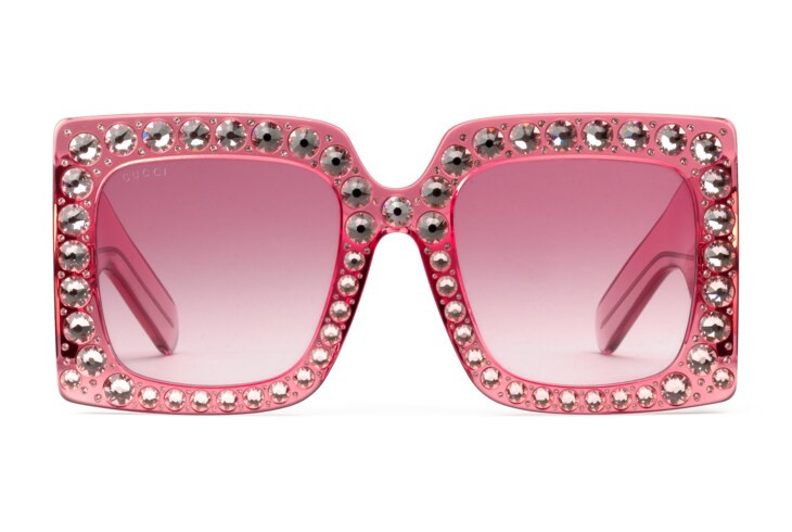Oversize square-frame acetate sunglasses | Gucci (US)