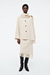 OVERSIZED WOOL-BLEND SCARF JACKET - White - COS | COS UK