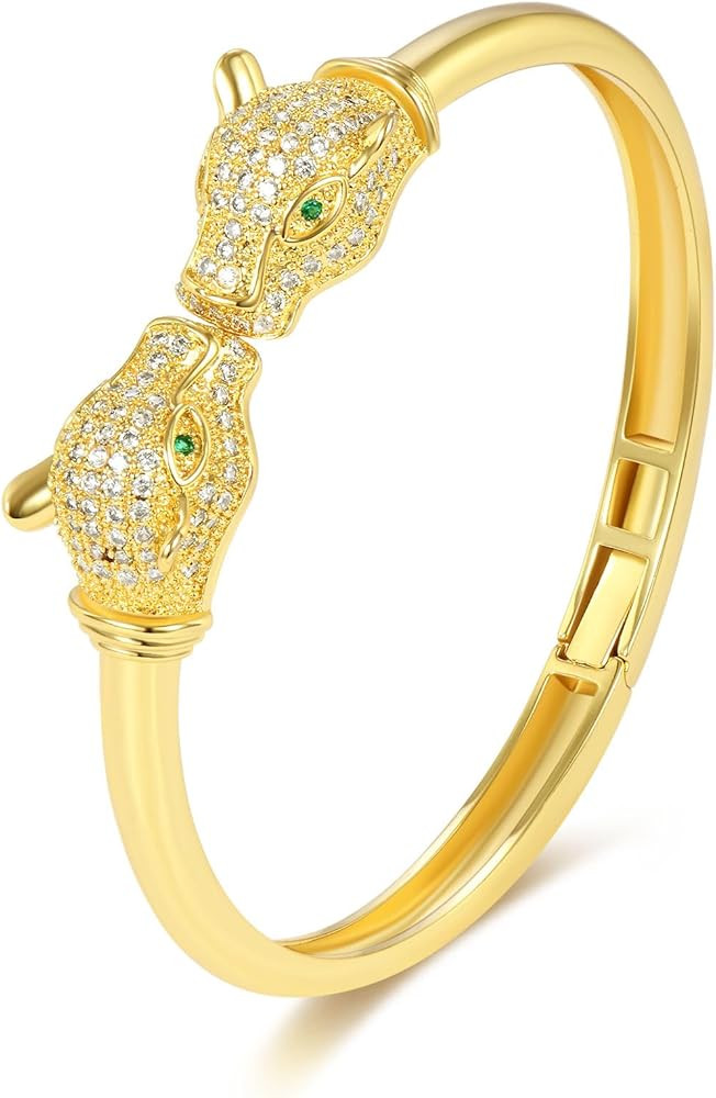 Gold Bangle Bracelets for Women and Girls, Hypoallergenic, 18K Gold Plated Jewelry Gifts for Wome... | Amazon (US)