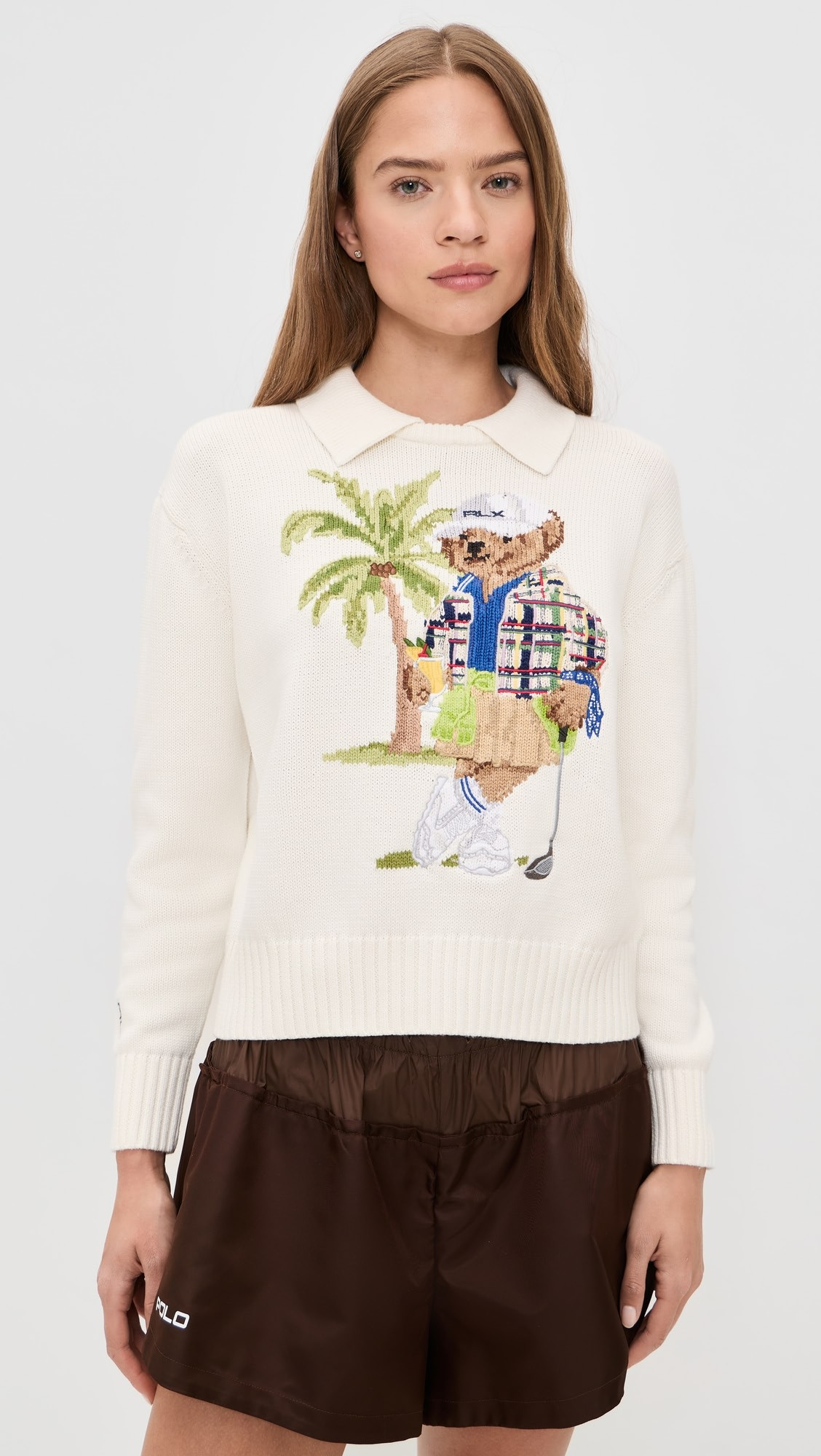 Polo Bear Layered Collar Pullover | Shopbop