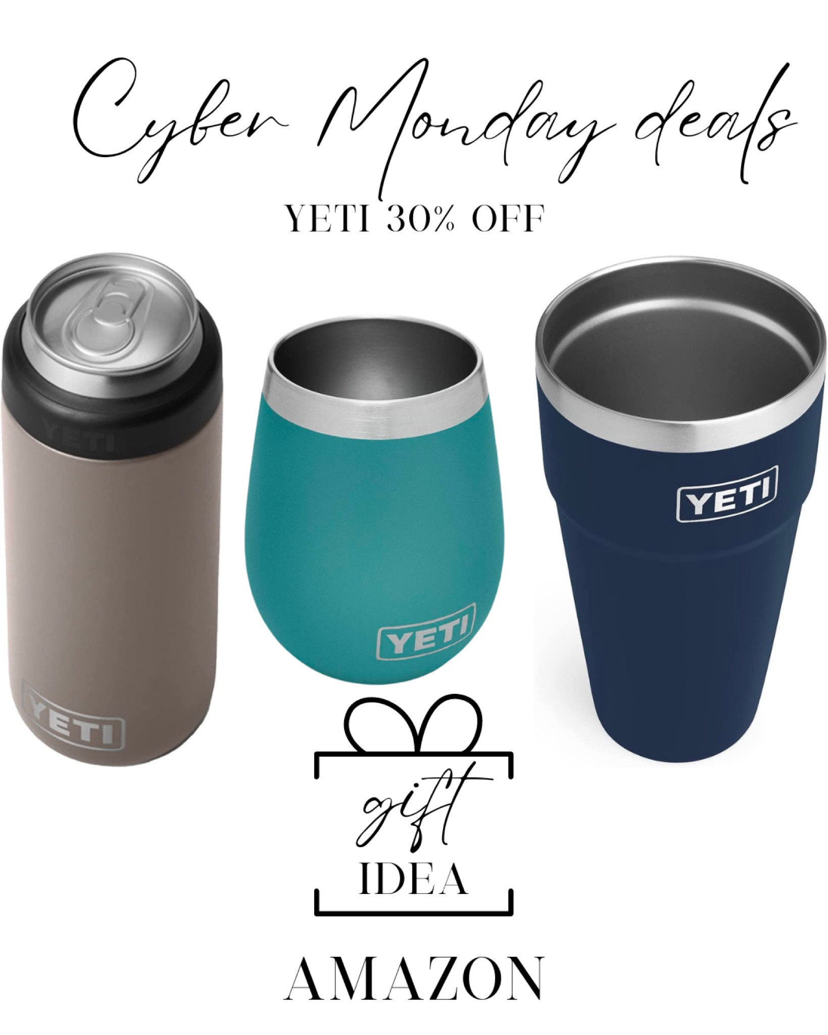 Amazon cyber Monday deals on yeti - 30% off
Gifts for him, teacher gifts, gifts for her, stocking stuffer 

#LTKsalealert #LTKGiftGuide #LTKCyberweek