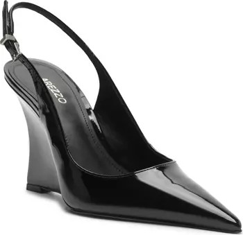 Arezzo Rowen Slingback Pointed Toe Wedge Pump (Women) | Nordstrom | Nordstrom