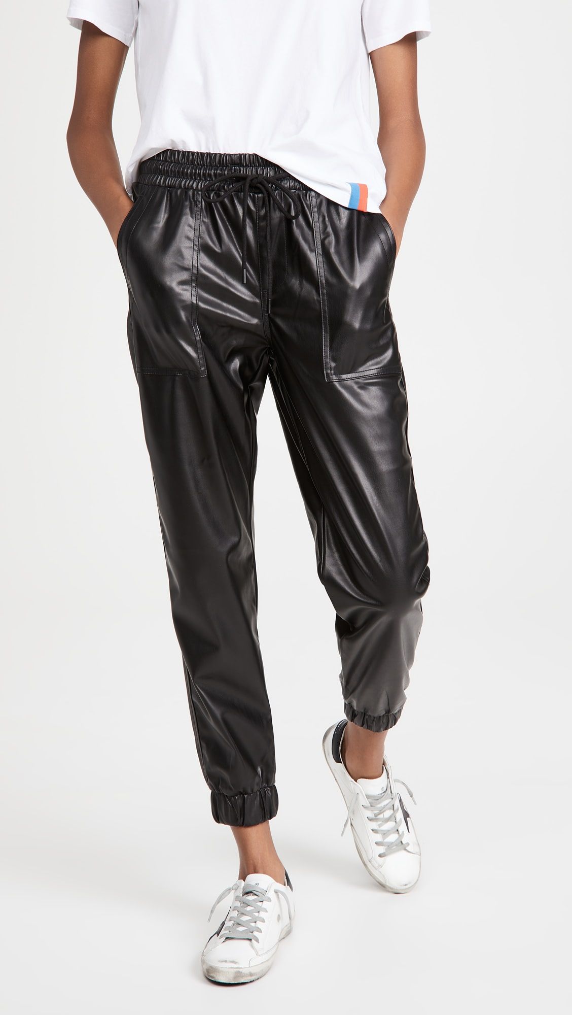 BLANKNYC Black Widow Faux Leather Joggers | Shopbop | Shopbop