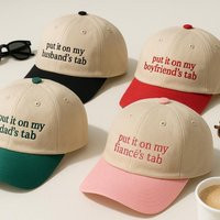 Put It On My Husband's Tab Embroidered Hat, Funny Dad Cap, Fiance Boyfriend Gift | Etsy (US)