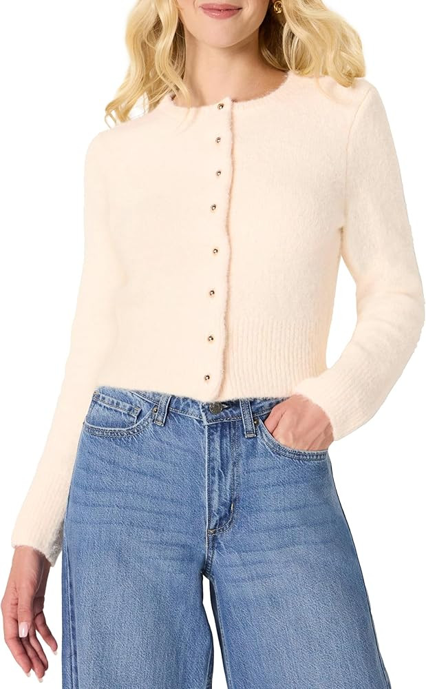 Amazon Essentials (Demi's Pick) Women's Regular-Fit Faux Mohair Button-Down Cardigan | Amazon (US)